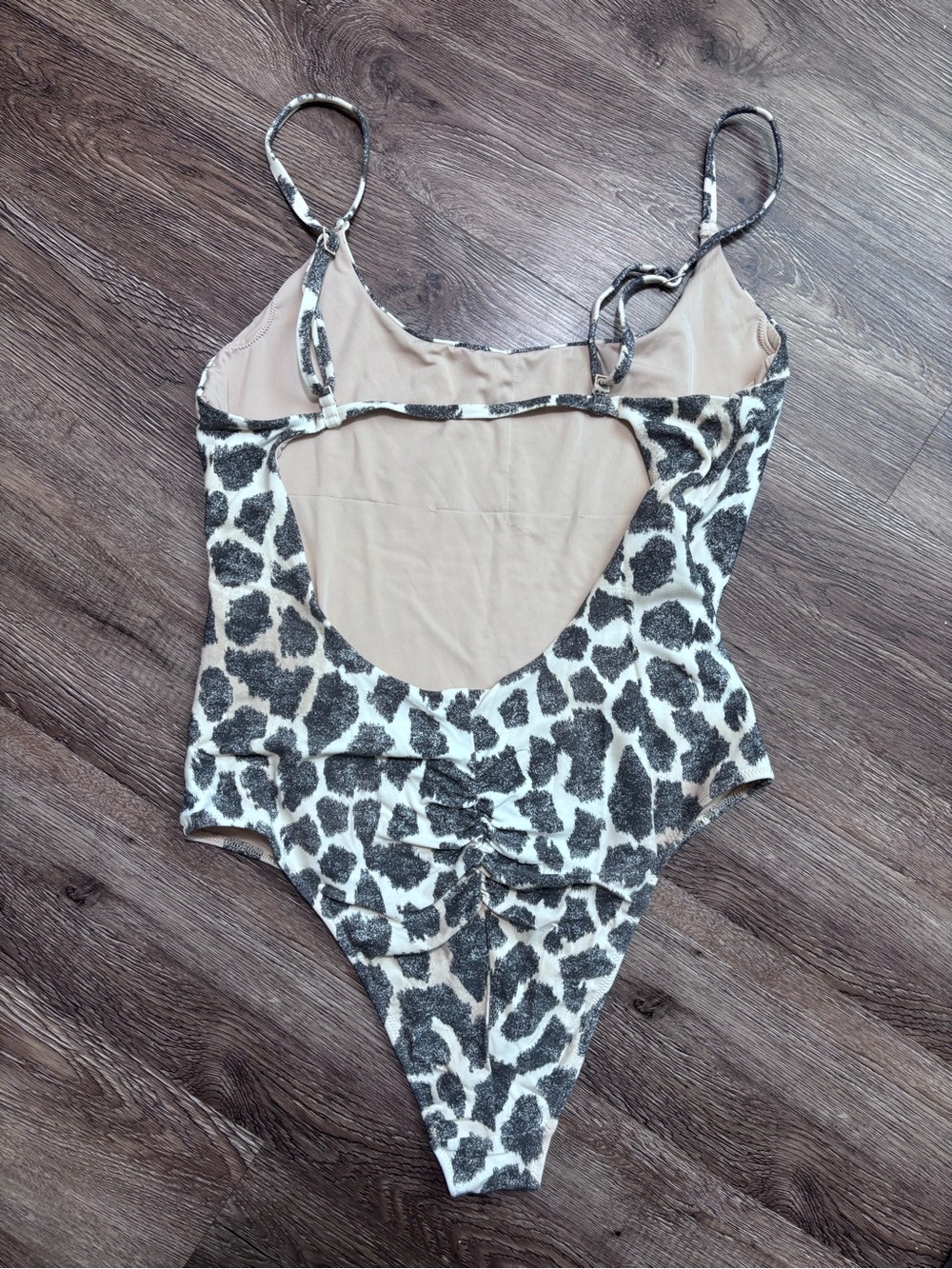 Offline by Aerie Open Back  Leopard Print One-Piece Swimsuit - Picture 3 of 5